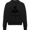 MARANT ÉTOILE Sweatshirt Moby Coton Noir Délavé 16