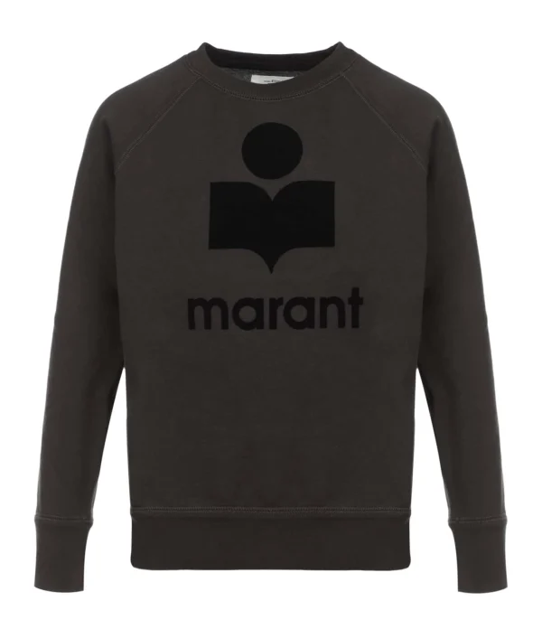 MARANT ÉTOILE Sweatshirt Milly Coton Noir Délavé 1