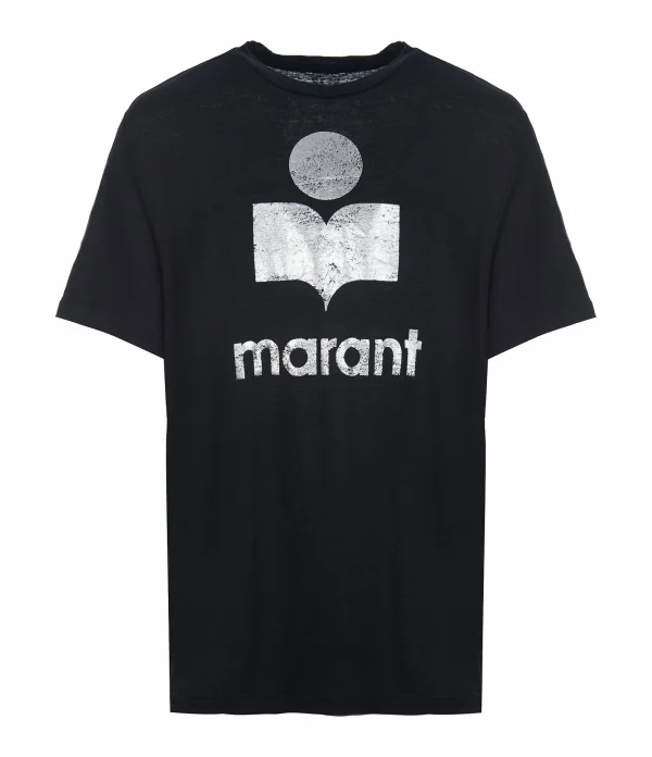 MARANT ÉTOILE Tee-shirt Zewel Lin Noir 1