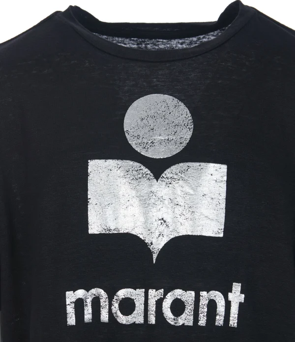 MARANT ÉTOILE Tee-shirt Zewel Lin Noir 3