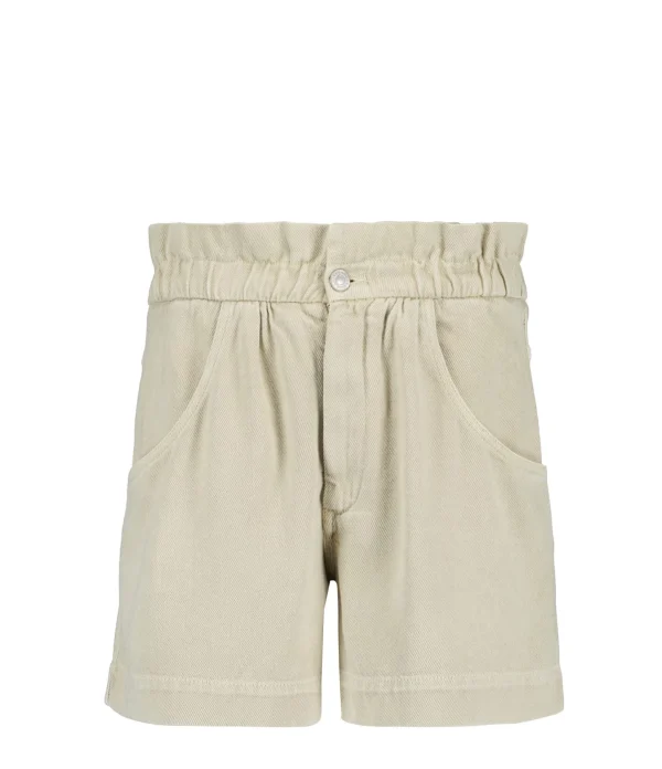 MARANT ÉTOILE Short Titea Coton Écru 1