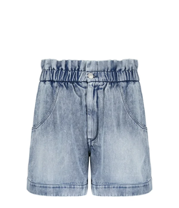 MARANT ÉTOILE Short Titea Coton Bleu Clair 1