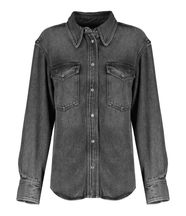 MARANT ÉTOILE Chemise Tahis Denim Gris 1