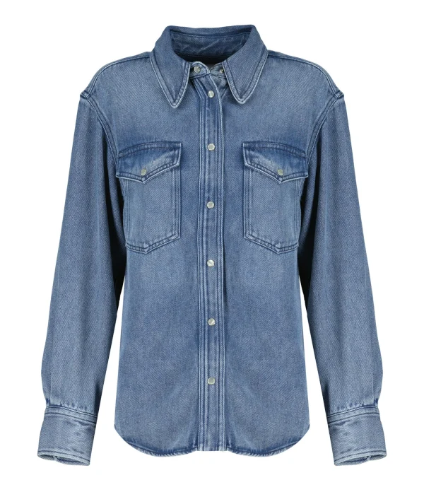 MARANT ÉTOILE Chemise Tahis Denim Bleu Clair 1