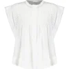 MARANT ÉTOILE Top Leaza Coton Blanc 14