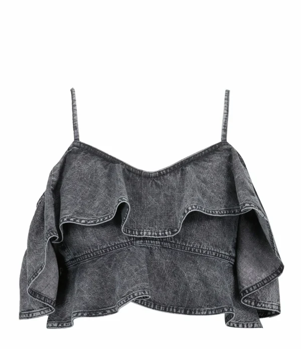 MARANT ÉTOILE Top Voloteo Coton Gris 1