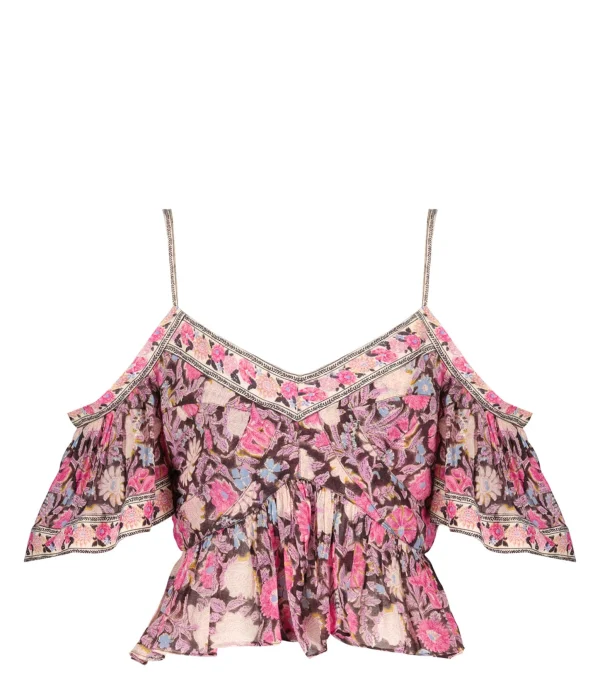 MARANT ÉTOILE Top Garuva Coton Rose 1