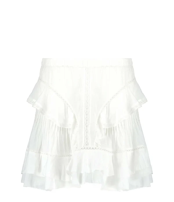 MARANT ÉTOILE Jupe Moana Coton Blanc 1