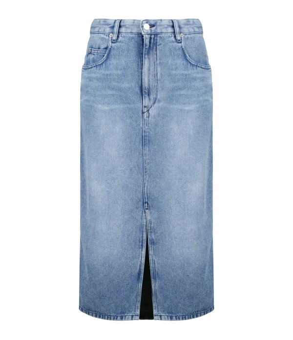 MARANT ÉTOILE Jupe Longue Tilauria Bleu Clair 1