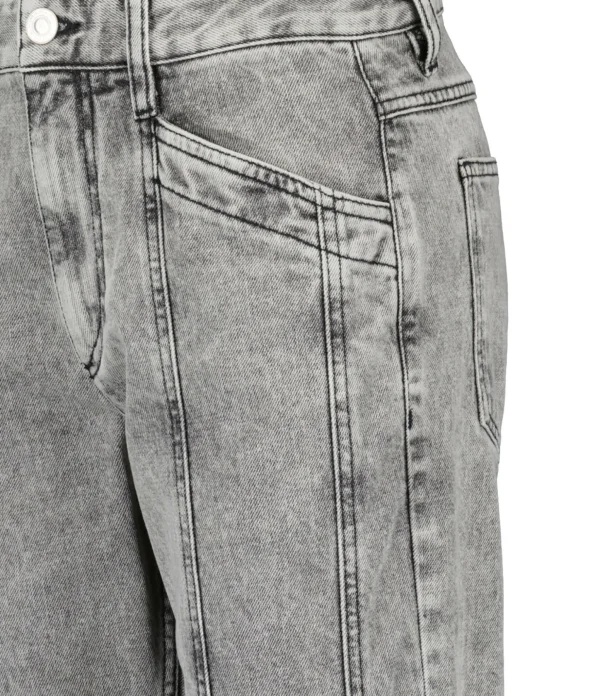 MARANT ÉTOILE Jean Sulanoa Coton Gris Clair 3