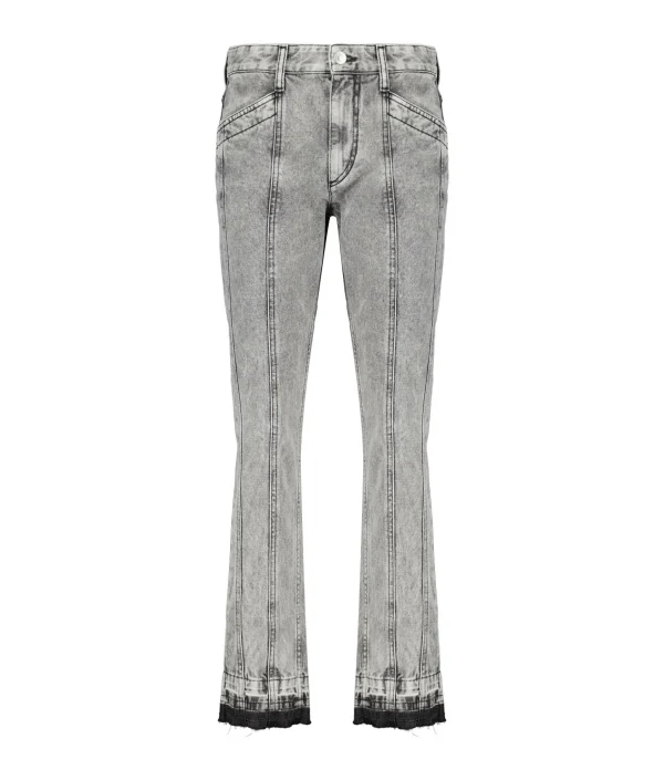 MARANT ÉTOILE Jean Sulanoa Coton Gris Clair 1