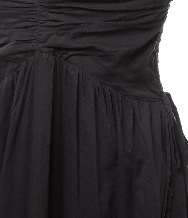 MARANT ÉTOILE Robe Longue Giana Coton Noir 3