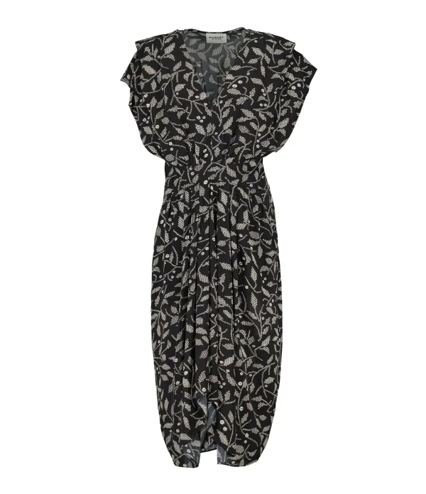 MARANT ÉTOILE Robe Mi-longue Almeya Noir 1