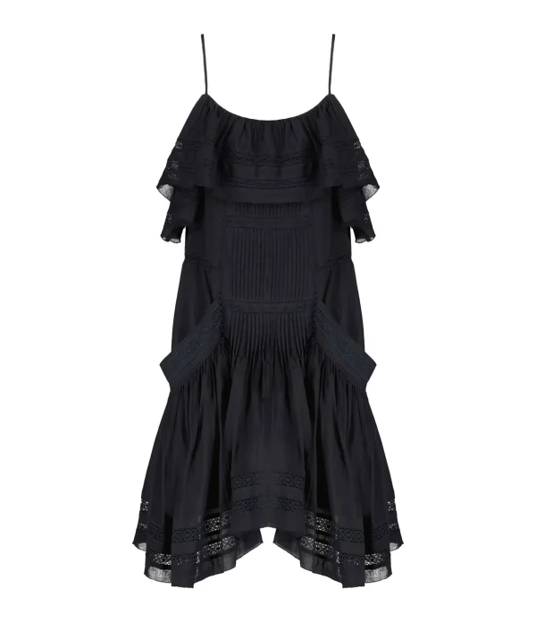 MARANT ÉTOILE Robe Moly Coton Noir 1