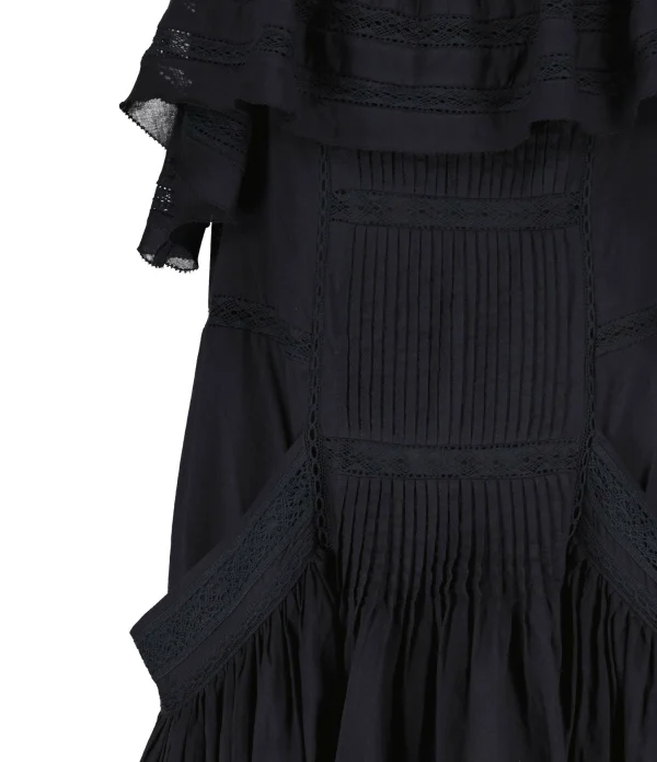 MARANT ÉTOILE Robe Moly Coton Noir 3