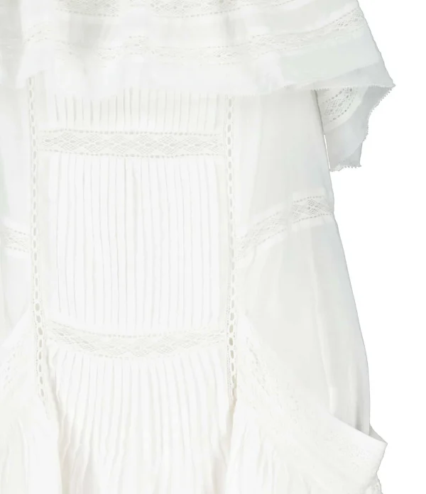 MARANT ÉTOILE Robe Moly Coton Blanc 3