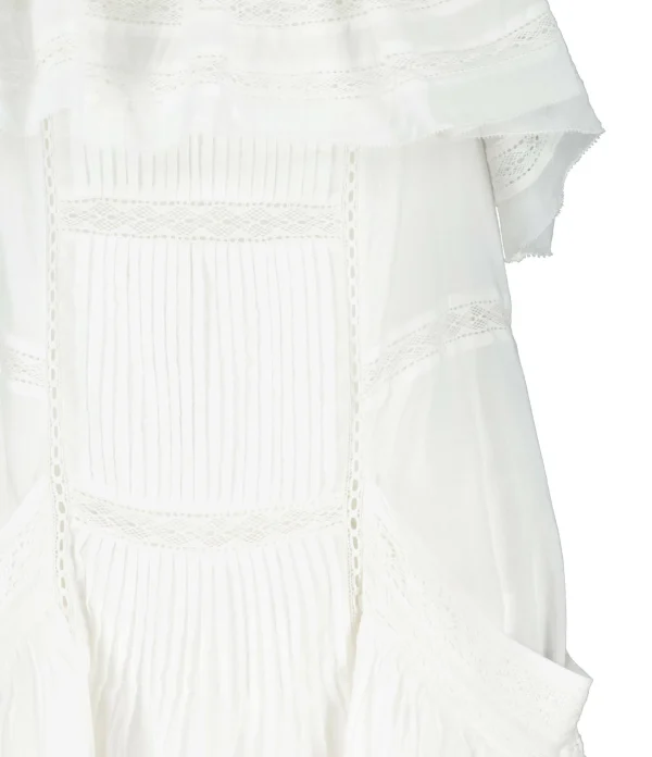 MARANT ÉTOILE Robe Moly Coton Blanc 3