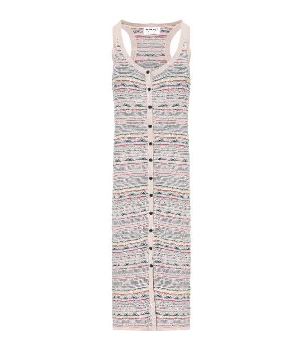 MARANT ÉTOILE Robe Longue Haro Lin Écru 1