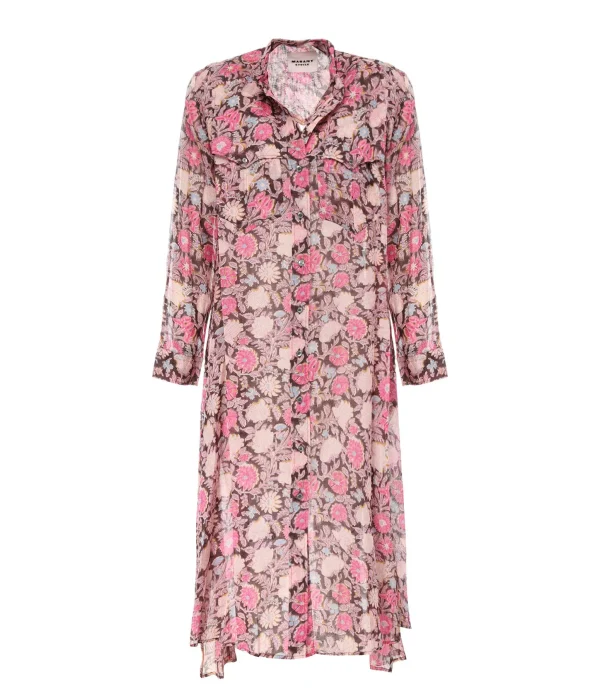 MARANT ÉTOILE Robe Eliane Coton Multicolore 1