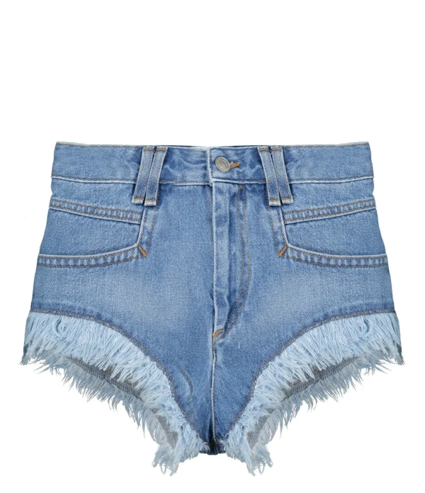 MARANT ÉTOILE Short Eneidao Coton Bleu Clair 1