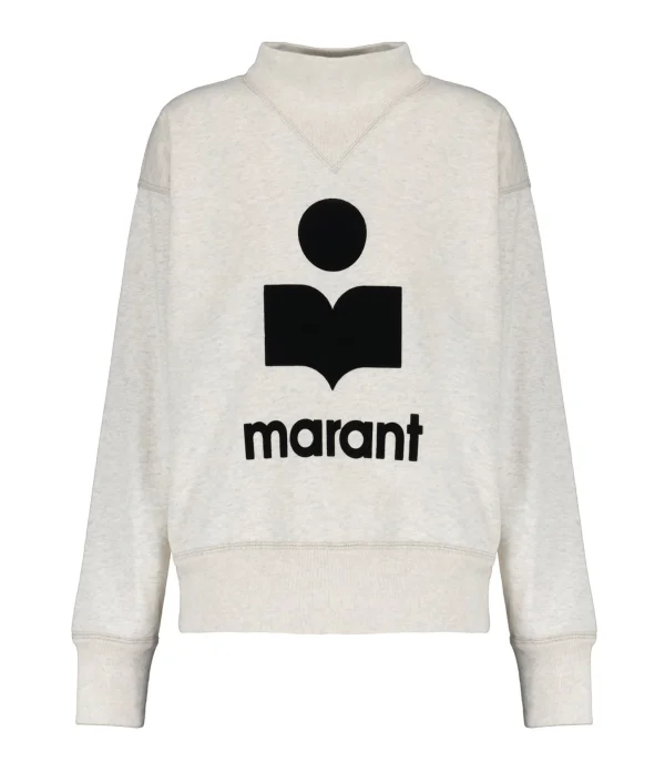 MARANT ÉTOILE Sweatshirt Moby Coton Écru 1