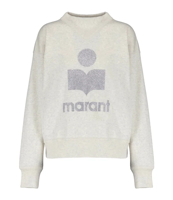 MARANT ÉTOILE Sweatshirt Moby Coton Écru 1