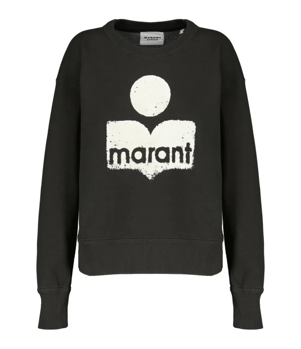 MARANT ÉTOILE Sweatshirt Mobyli Coton Noir Délavé 1