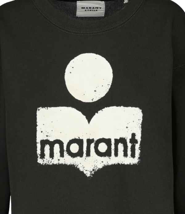 MARANT ÉTOILE Sweatshirt Mobyli Coton Noir Délavé 3