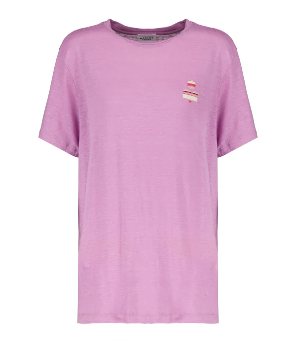 MARANT ÉTOILE Tee-shirt Zewel Lin Lilas 1