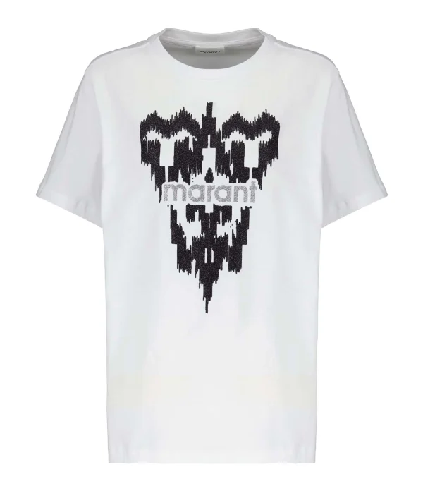 MARANT ÉTOILE Tee-shirt Zewel Coton Blanc 1