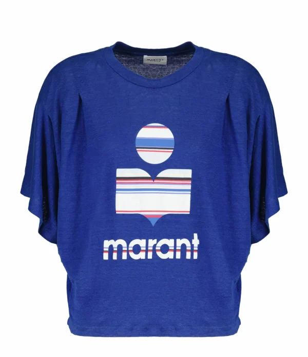 MARANT ÉTOILE Tee-shirt Kyanza Lin Indigo 1