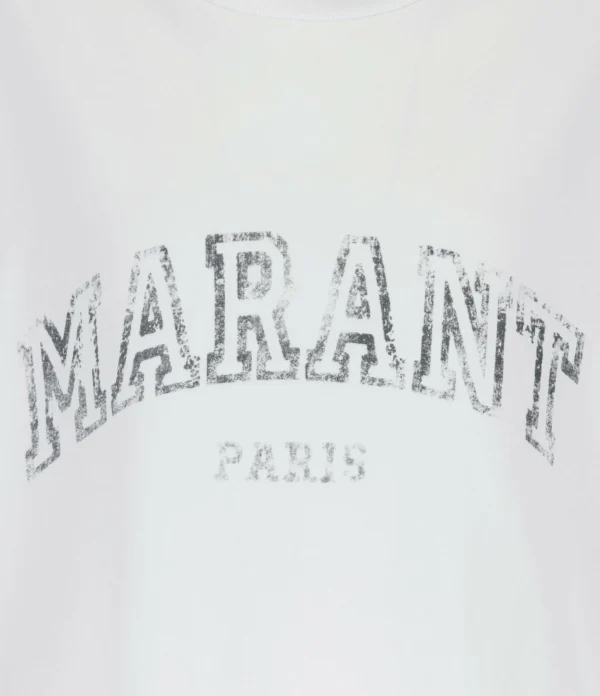 MARANT ÉTOILE Tee-shirt Honore Coton Blanc 3