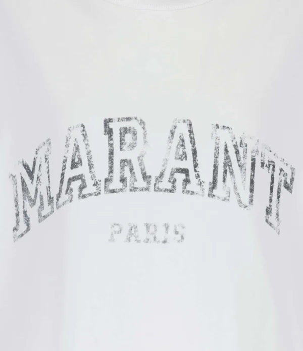 Isabel Marant Tee-shirt Homme Honore Coton Blanc 3