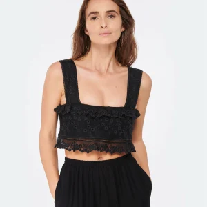 Isabel Marant Top Mecelia Dentelle Noir 11