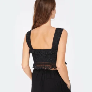 Isabel Marant Top Mecelia Dentelle Noir 15