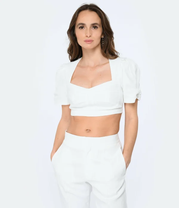 Isabel Marant Top Fania Chanvre Blanc 4