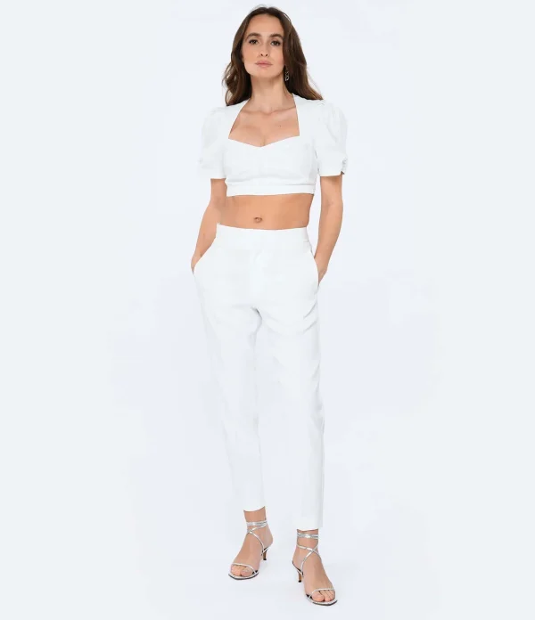 Isabel Marant Top Fania Chanvre Blanc 5