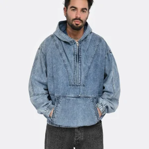 Isabel Marant Sweatshirt Homme Vlode Coton Bleu 12