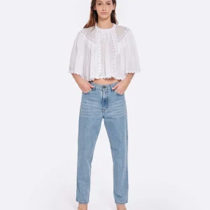 Isabel Marant Top Ogalice Ramie Blanc 18