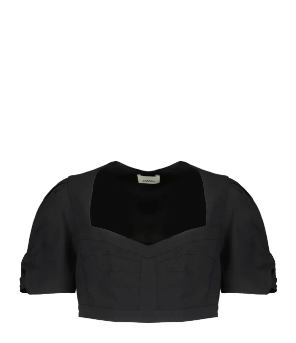 Isabel Marant Top Fania Noir 1