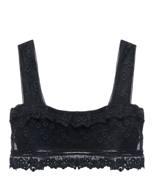 Isabel Marant Top Mecelia Dentelle Noir 1