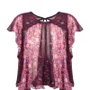 Isabel Marant Top Oriane Soie Fuchsia 20