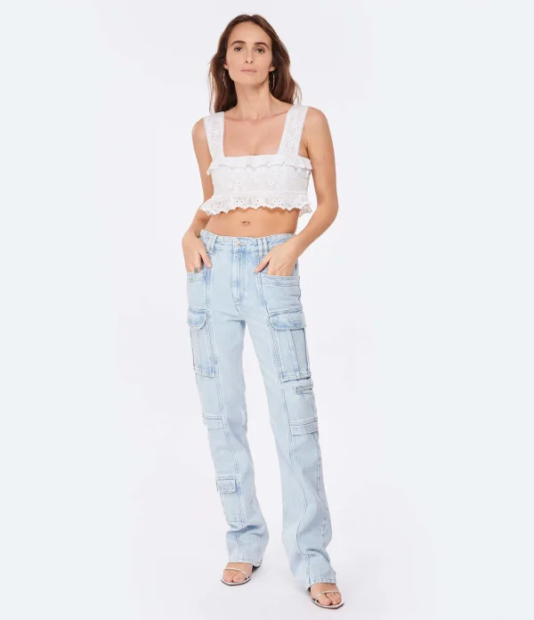 Isabel Marant Jean Vokayo Coton Bleu Clair 4