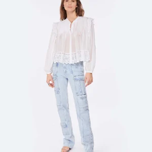 Isabel Marant Jean Vokayo Coton Bleu Clair 21