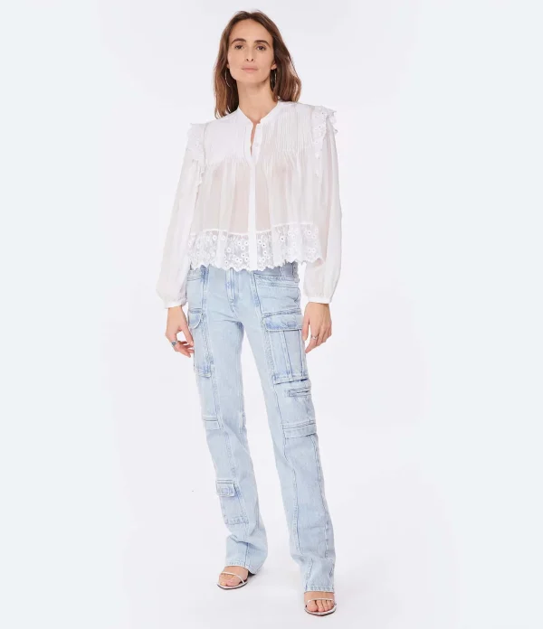 Isabel Marant Jean Vokayo Coton Bleu Clair 8