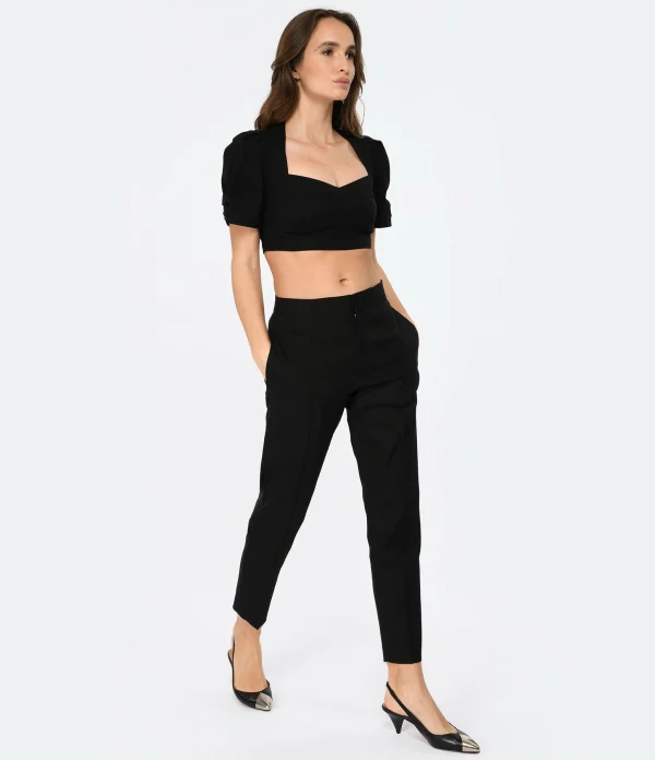 Isabel Marant Pantalon Sioliran Chanvre Noir 4