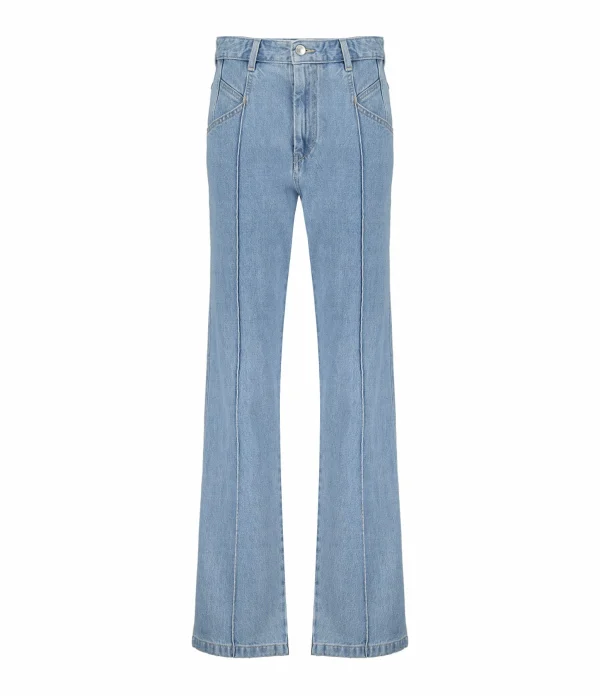 Isabel Marant Jean Nadege Coton Bleu Clair 1