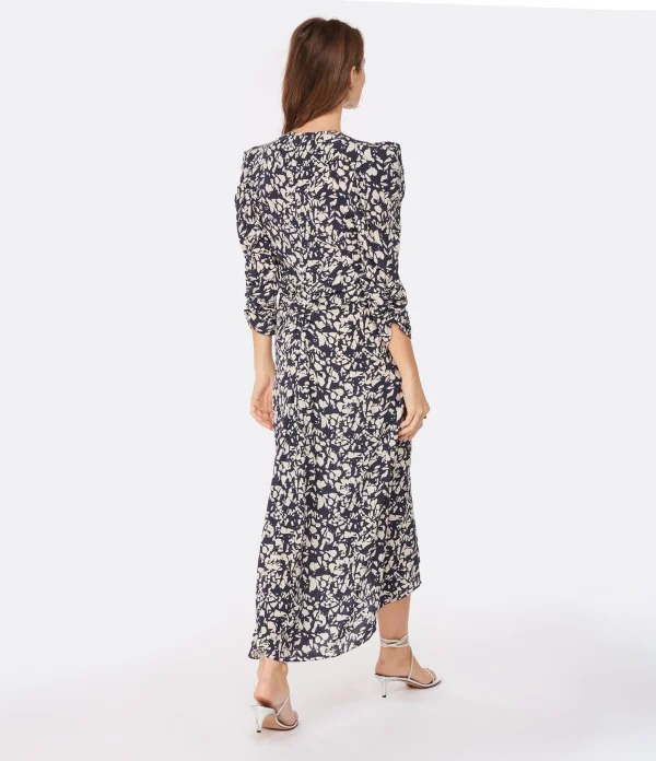 Isabel Marant Robe Mi-longue Albini Soie Noir 4