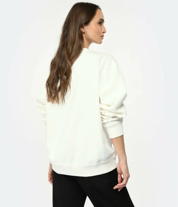 Isabel Marant Sweatshirt Homme Mikoy Coton Blanc 6