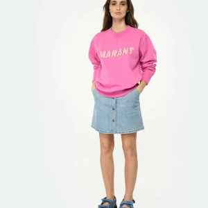 Isabel Marant Sweatshirt Homme Miky Coton Rose 13